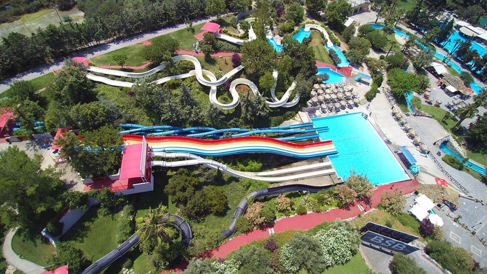 Fun for all in Limnoupoli Water Park.There is a slide for everyone.